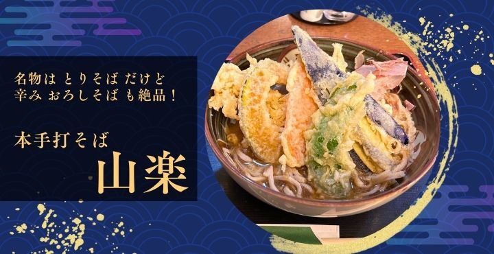 名物は”とりそば”だけど、”辛みおろしそば”も絶品！「本手打そば 山楽（さんらく）」