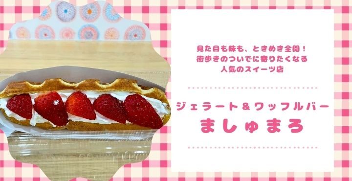 見た目も味も、ときめき全開！街歩きのついでに寄りたくなる人気のスイーツ店「ジェラート＆ワッフルバー ましゅまろ」