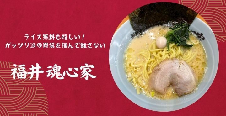 ライス無料も嬉しい！ガッツリ派の胃袋を掴んで離さない「福井 魂心家」